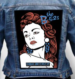 The B 52s 3 - Photo Quality Printed Back Patch