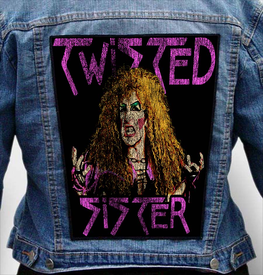 Twisted Sister 1 - Photo Quality Printed Back Patch