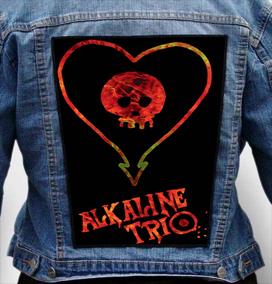 alkaline trio 3 - Photo Quality Printed Back Patch