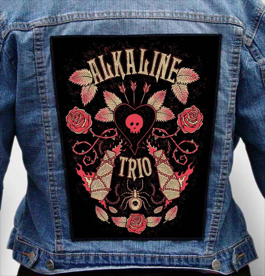 alkaline trio 9 - Photo Quality Printed Back Patch