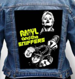 amyl and the sniffers 5 - Photo Quality Printed Back Patch
