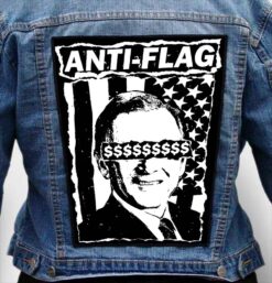anti flag 3 - Photo Quality Printed Back Patch