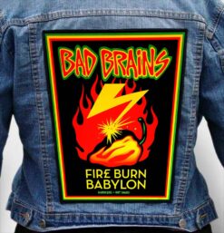 bad brains 6 - Photo Quality Printed Back Patch