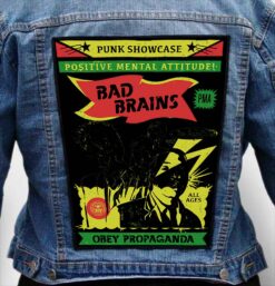 bad brains 9 - Photo Quality Printed Back Patch