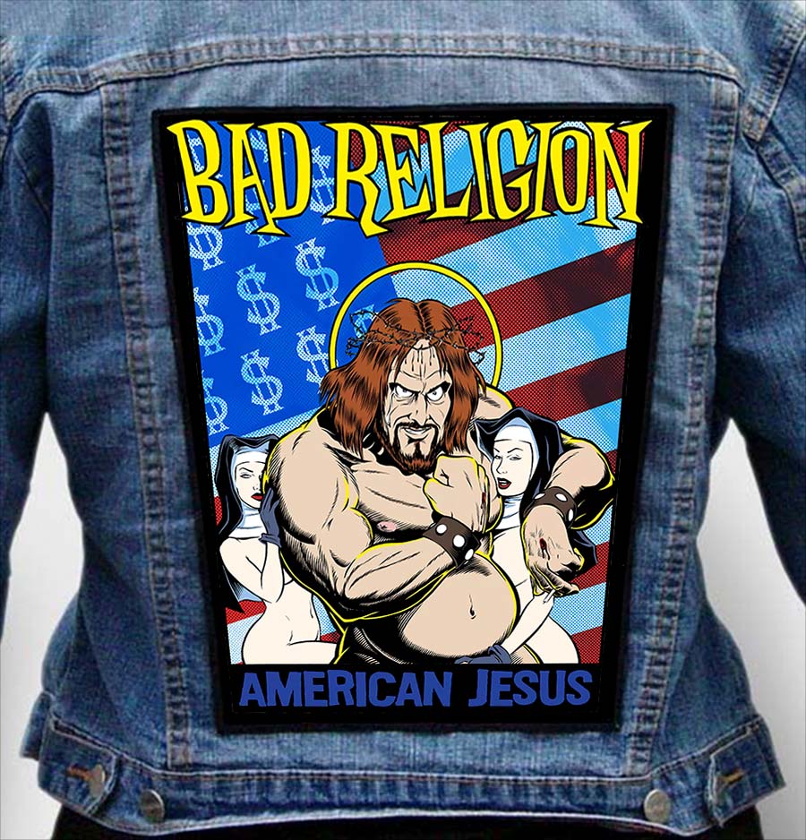 bad religion 5 - Photo Quality Printed Back Patch