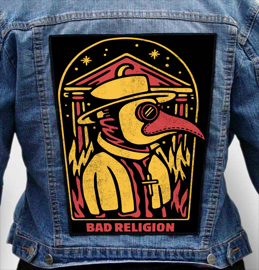 bad religion 7 - Photo Quality Printed Back Patch