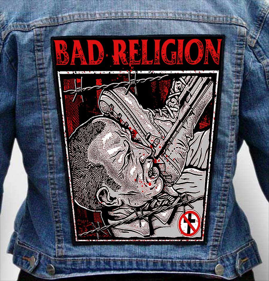 bad religion 9 - Photo Quality Printed Back Patch