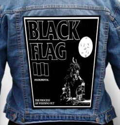 black flag 7 - Photo Quality Printed Back Patch