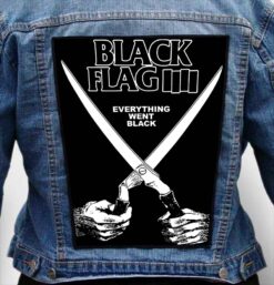 black flag 8 - Photo Quality Printed Back Patch