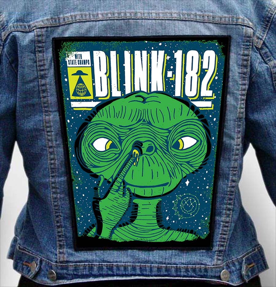 blink 182 11 - Photo Quality Printed Back Patch