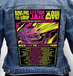bowling for soup 3 - Photo Quality Printed Back Patch