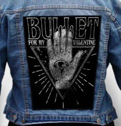 bullet for my valentine 3 - Photo Quality Printed Back Patch