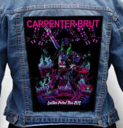 carpenter brut 11 - Photo Quality Printed Back Patch