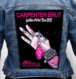 carpenter brut 4 - Photo Quality Printed Back Patch