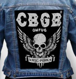 cbgb 1 - Photo Quality Printed Back Patch