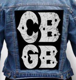 cbgb 12 - Photo Quality Printed Back Patch