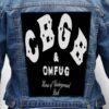 cbgb 13 - Photo Quality Printed Back Patch
