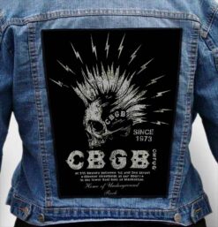 cbgb 14 - Photo Quality Printed Back Patch
