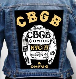 cbgb 16 - Photo Quality Printed Back Patch