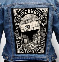 cbgb 2 - Photo Quality Printed Back Patch