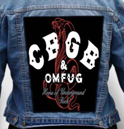 cbgb 6 - Photo Quality Printed Back Patch