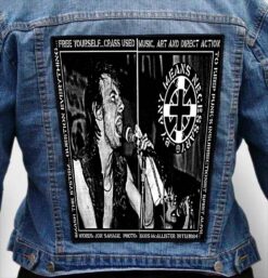 crass 9 - Photo Quality Printed Back Patch
