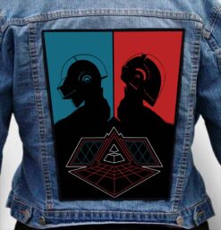 daft punk 1 - Photo Quality Printed Back Patch