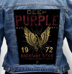 deep purple 2 - Photo Quality Printed Back Patch