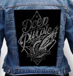 deep purple 3 - Photo Quality Printed Back Patch