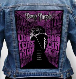 deep purple 7 - Photo Quality Printed Back Patch