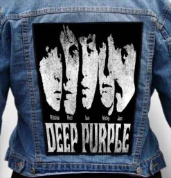 deep purple 8 - Photo Quality Printed Back Patch