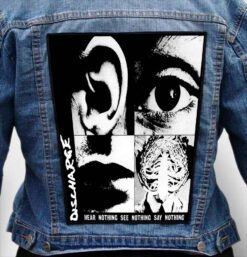 discharge 16 - Photo Quality Printed Back Patch