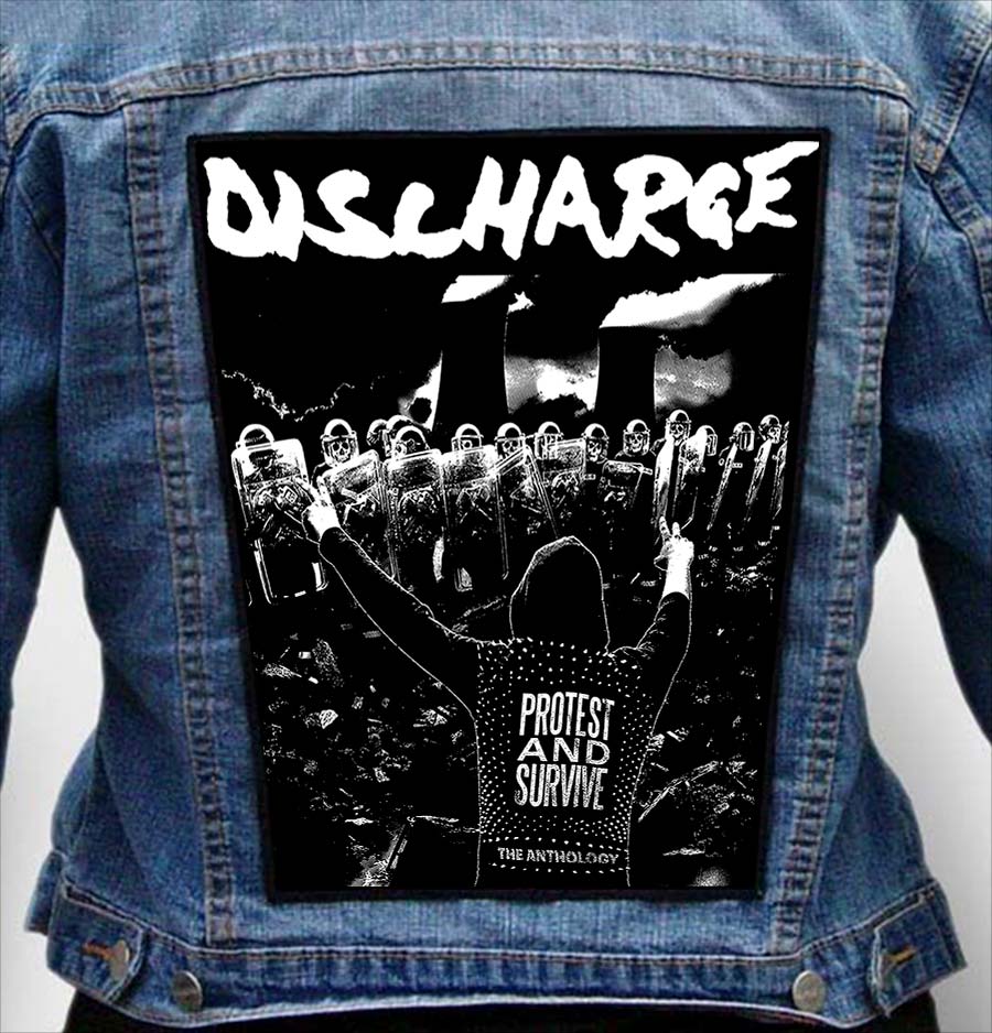 discharge 2 - Photo Quality Printed Back Patch