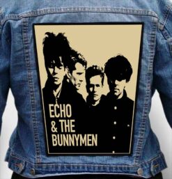 echo & the bunnymen 1 - Photo Quality Printed Back Patch
