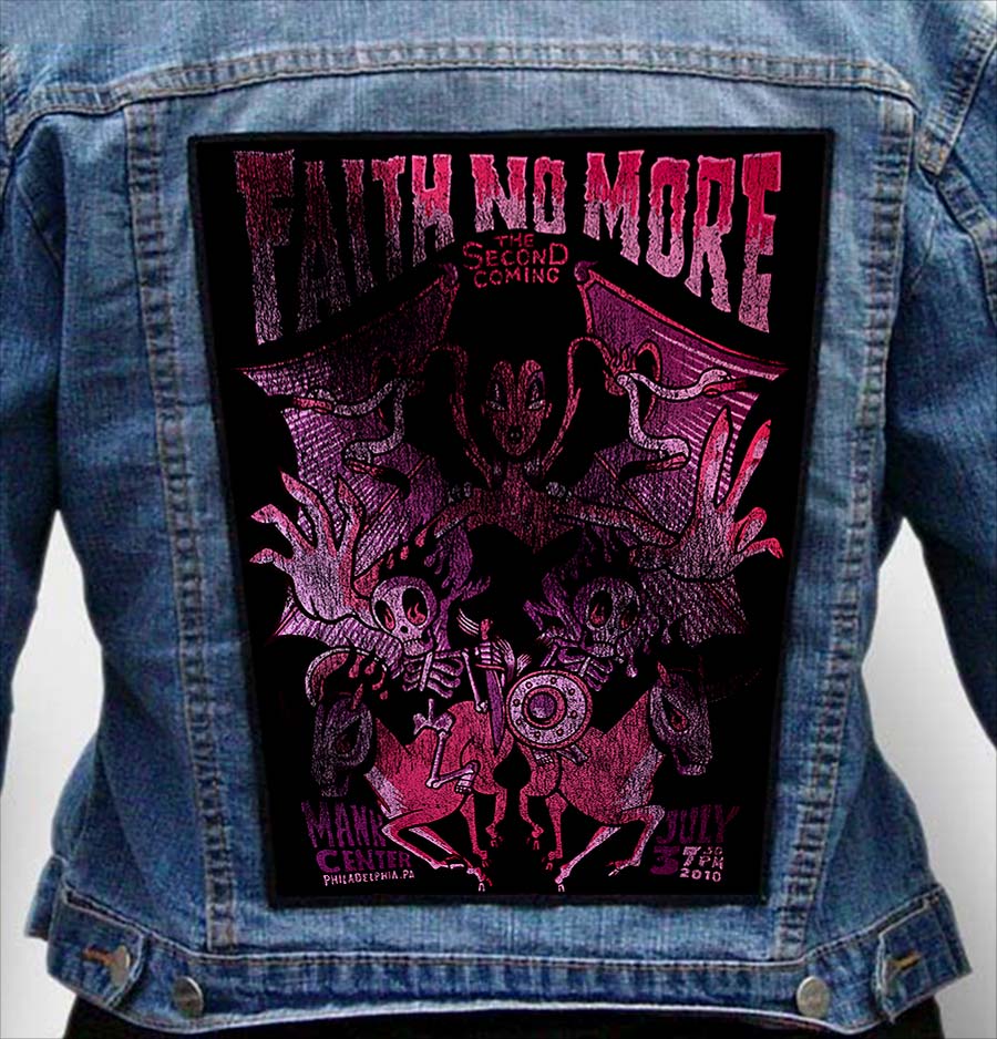 faith no more 1 - Photo Quality Printed Back Patch