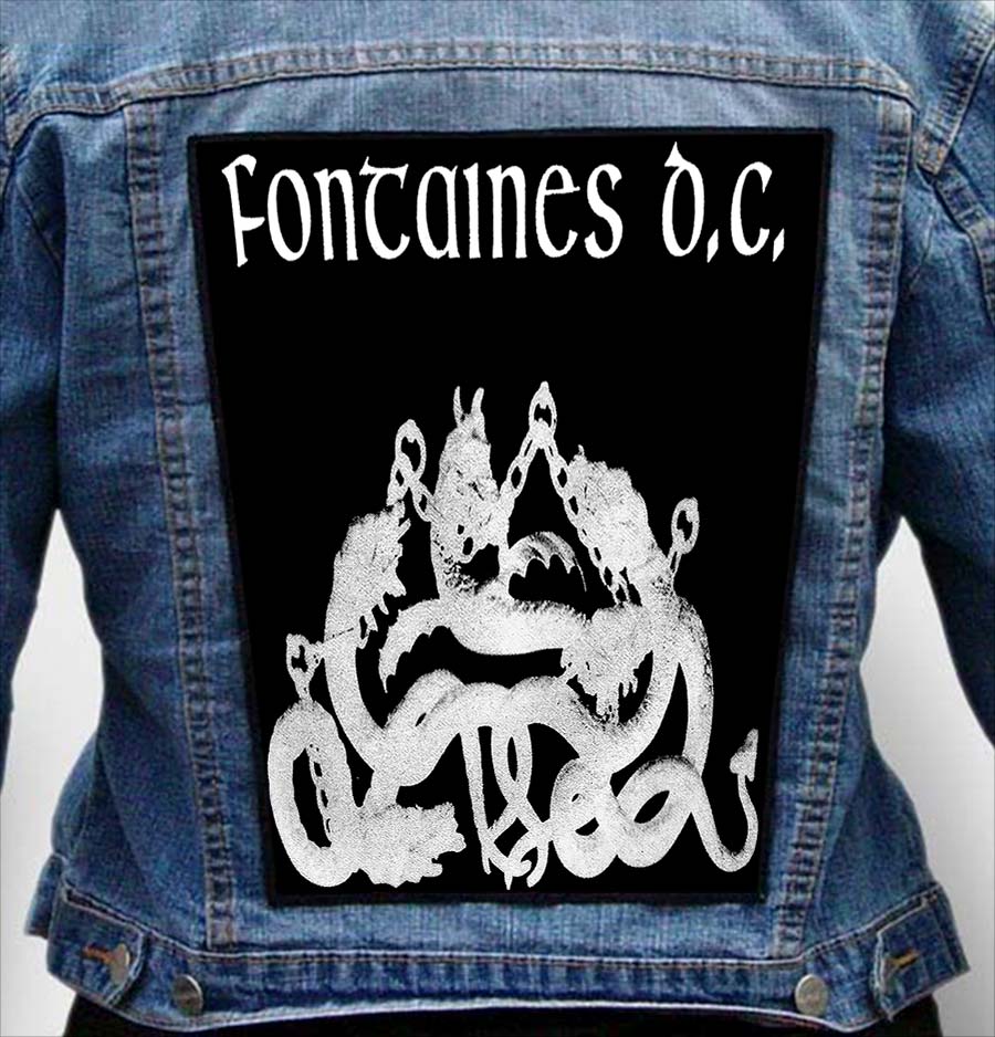 fontaines dc 11 - Photo Quality Printed Back Patch