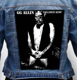 gg allin 3 - Photo Quality Printed Back Patch