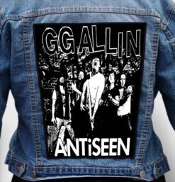 gg allin 5 - Photo Quality Printed Back Patch