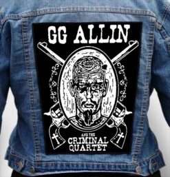 gg allin 6 - Photo Quality Printed Back Patch