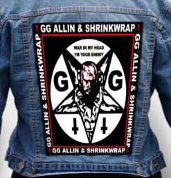 gg allin 7 - Photo Quality Printed Back Patch