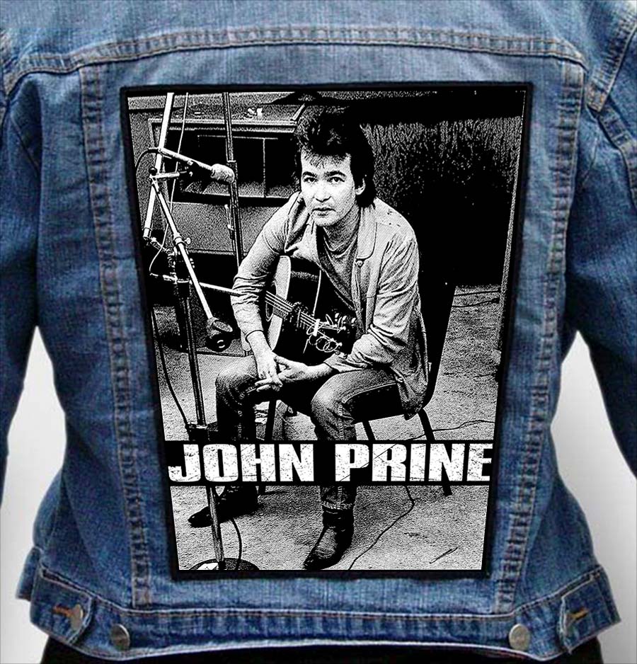 john prine 2 - Photo Quality Printed Back Patch