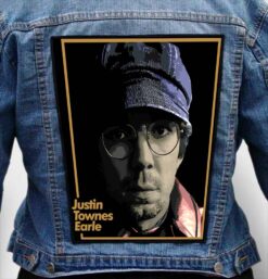 justin townes earle 1 - Photo Quality Printed Back Patch
