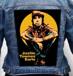 justin townes earle 2 - Photo Quality Printed Back Patch