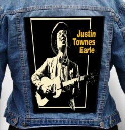 justin townes earle 3 - Photo Quality Printed Back Patch