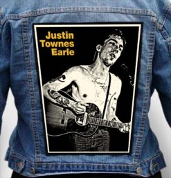 justin townes earle 6 - Photo Quality Printed Back Patch