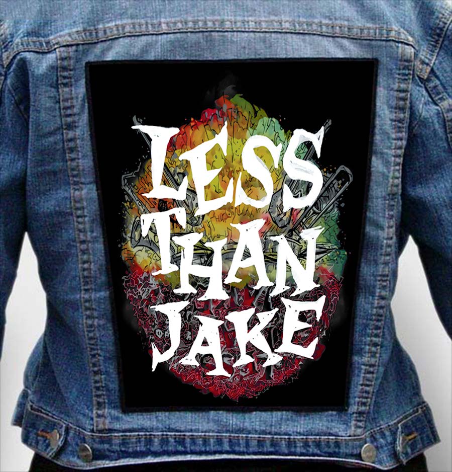 less than jake 11 - Photo Quality Printed Back Patch