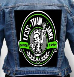 less than jake 22 - Photo Quality Printed Back Patch