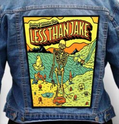 less than jake 8 - Photo Quality Printed Back Patch