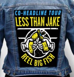 less than jake 9 - Photo Quality Printed Back Patch