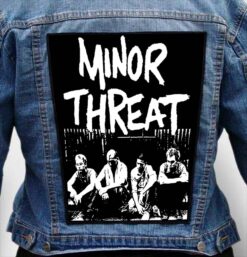 minor threat 1 - Photo Quality Printed Back Patch